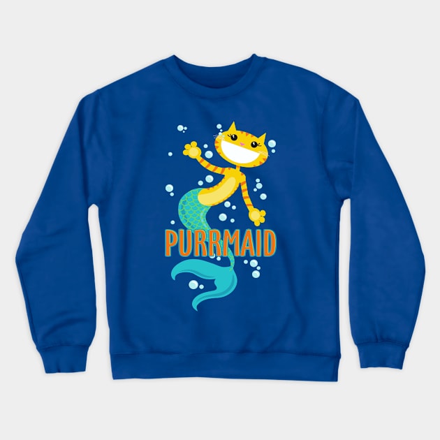 Purrmaid Crewneck Sweatshirt by DavesTees